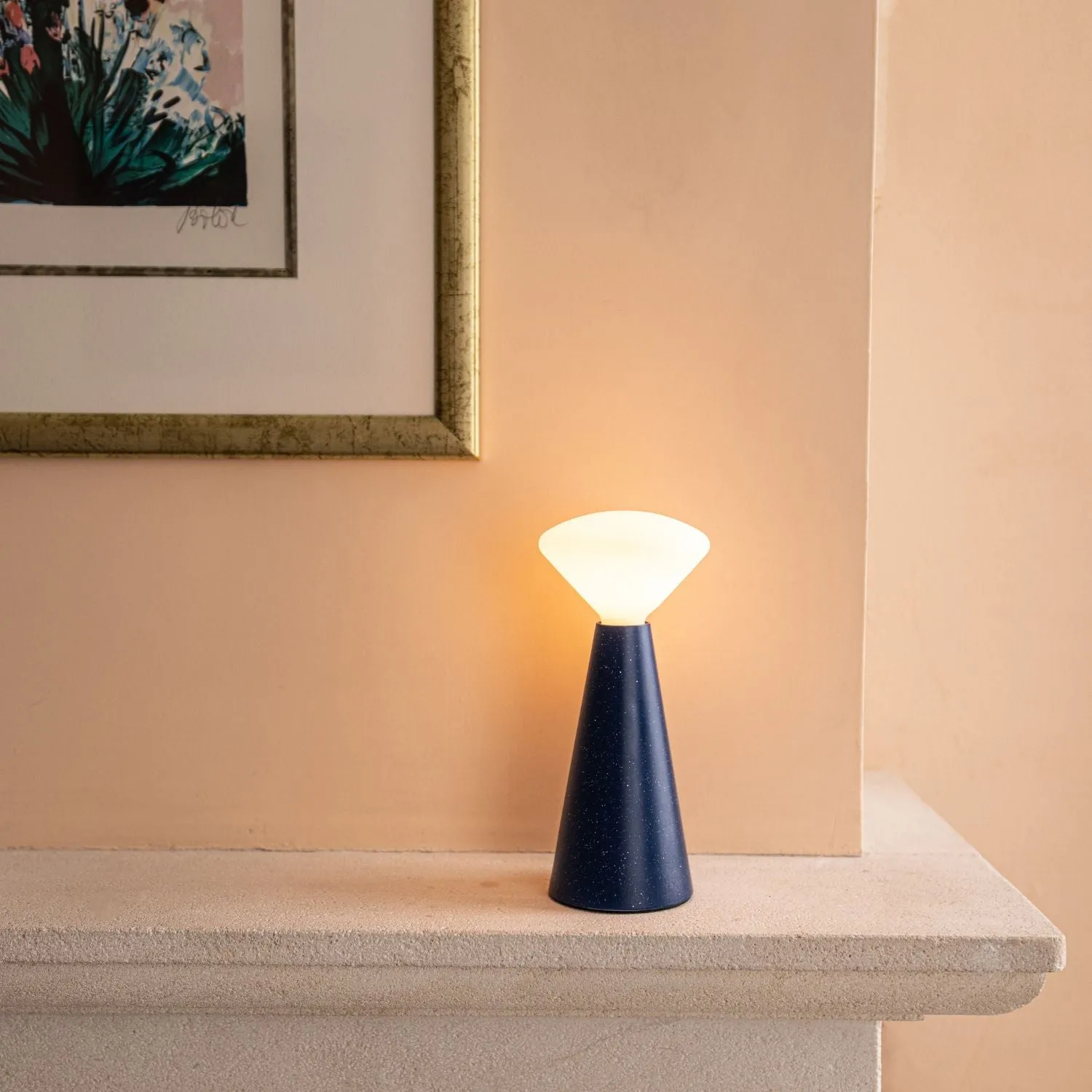 Mantle Portable Lamp in Cobalt Blue