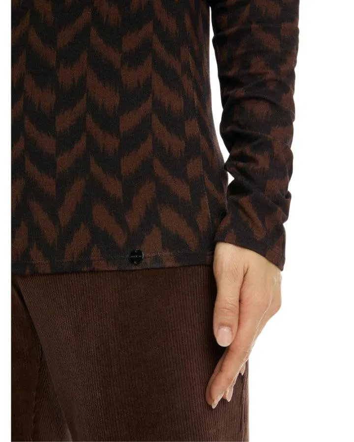 Marc Cain Herringbone Pattern Top