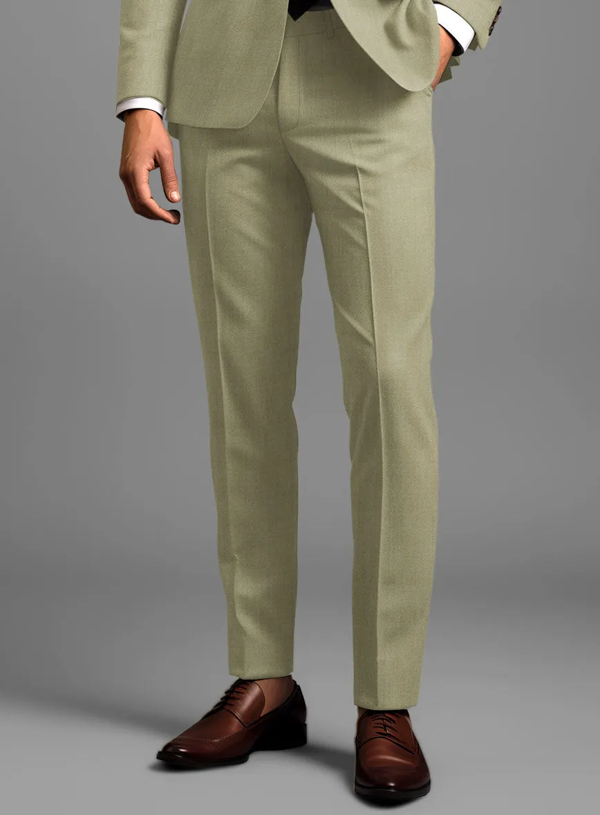 Marco Stretch Dark Khaki Wool Pants