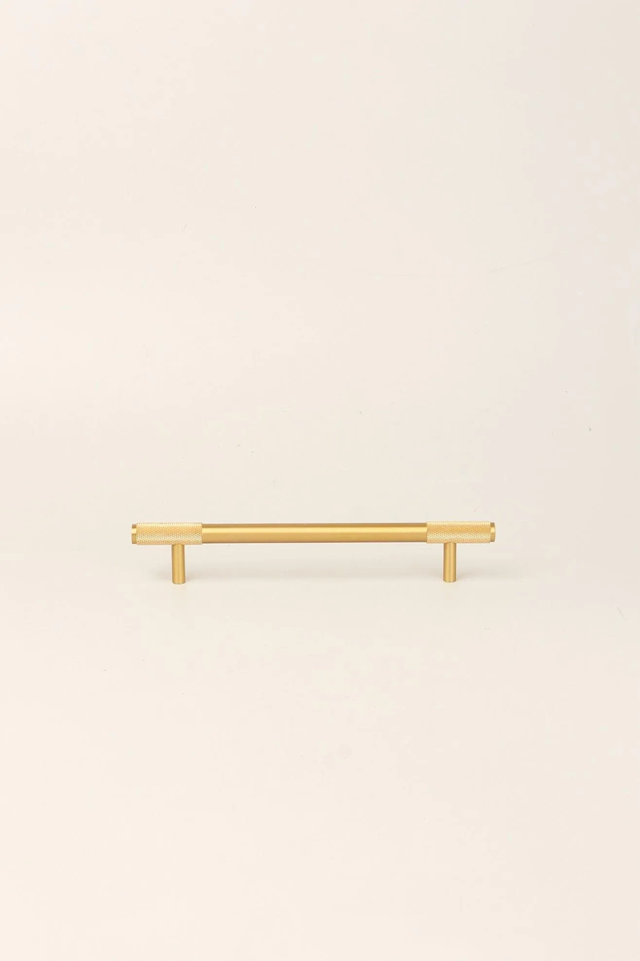 Matt Brass Solid Knurled T Bar Kitchen Gold Cupboard Handles