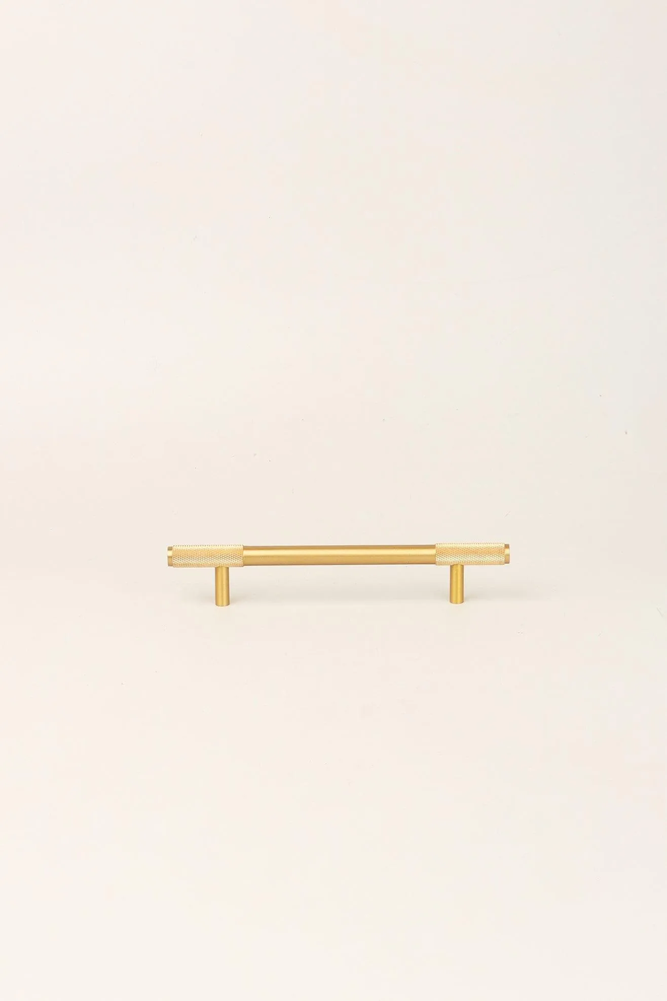 Matt Brass Solid Knurled T Bar Kitchen Gold Cupboard Handles