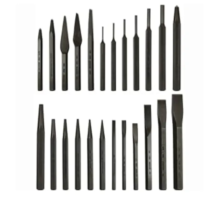 Mayhew 61050 Punch and Chisel Kit, Black Oxide Finish 24pc