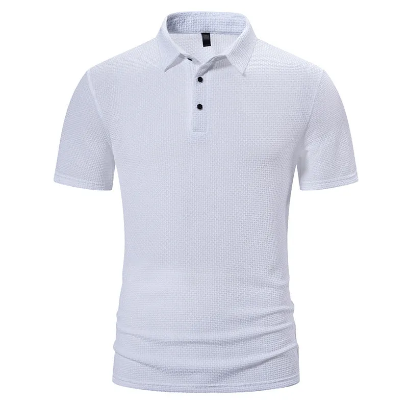 Men Turnover Collar Short Sleeves T-Shirt