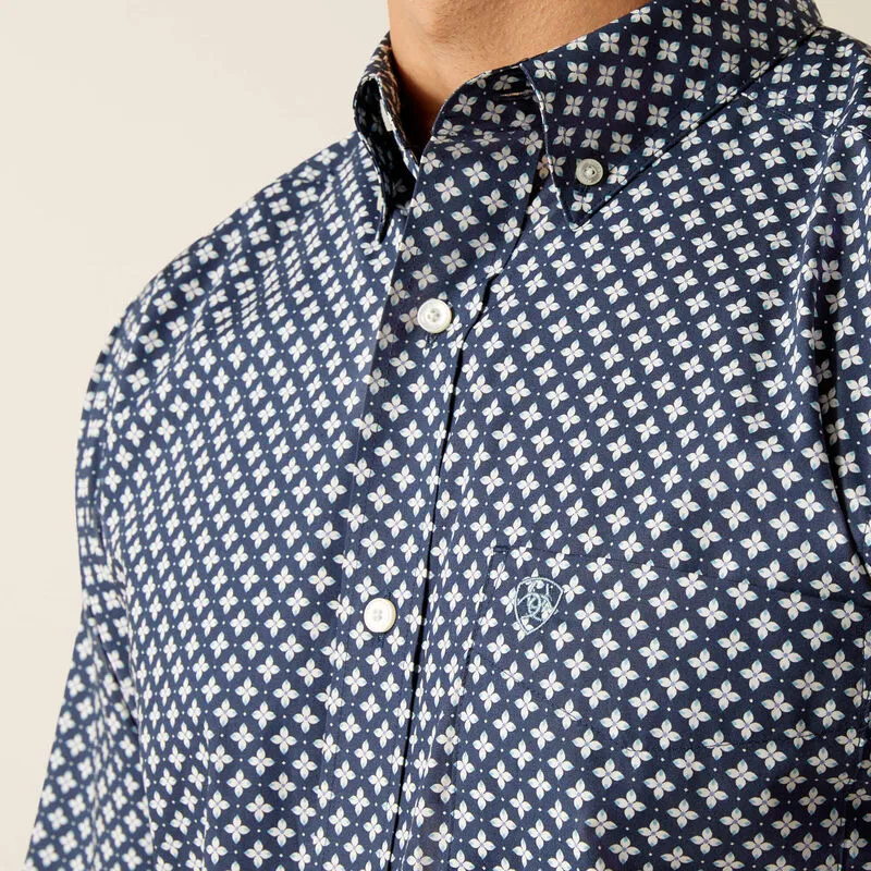 Men's Ariat Emile Fitted Shirt- Mood Indigo