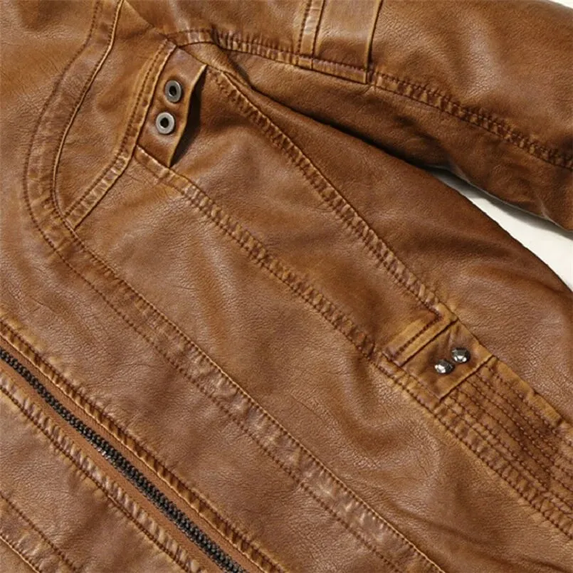 Men's Premium Zipper Leather Jacket