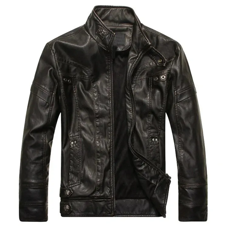 Men's Premium Zipper Leather Jacket