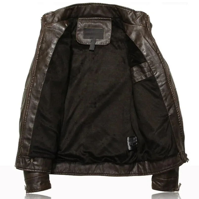 Men's Premium Zipper Leather Jacket