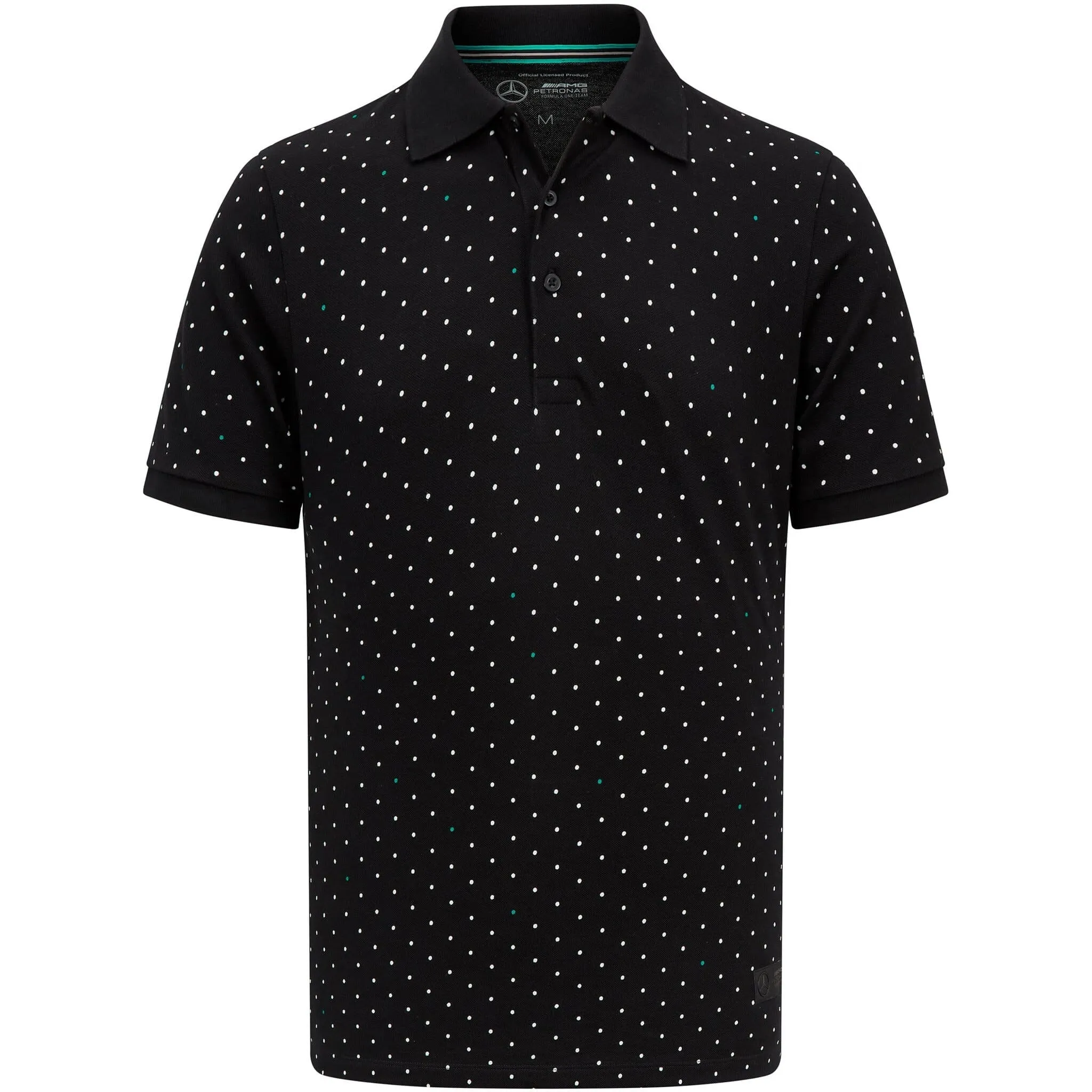 Mercedes AMG Petronas F1 Men's Polka Dot Polo