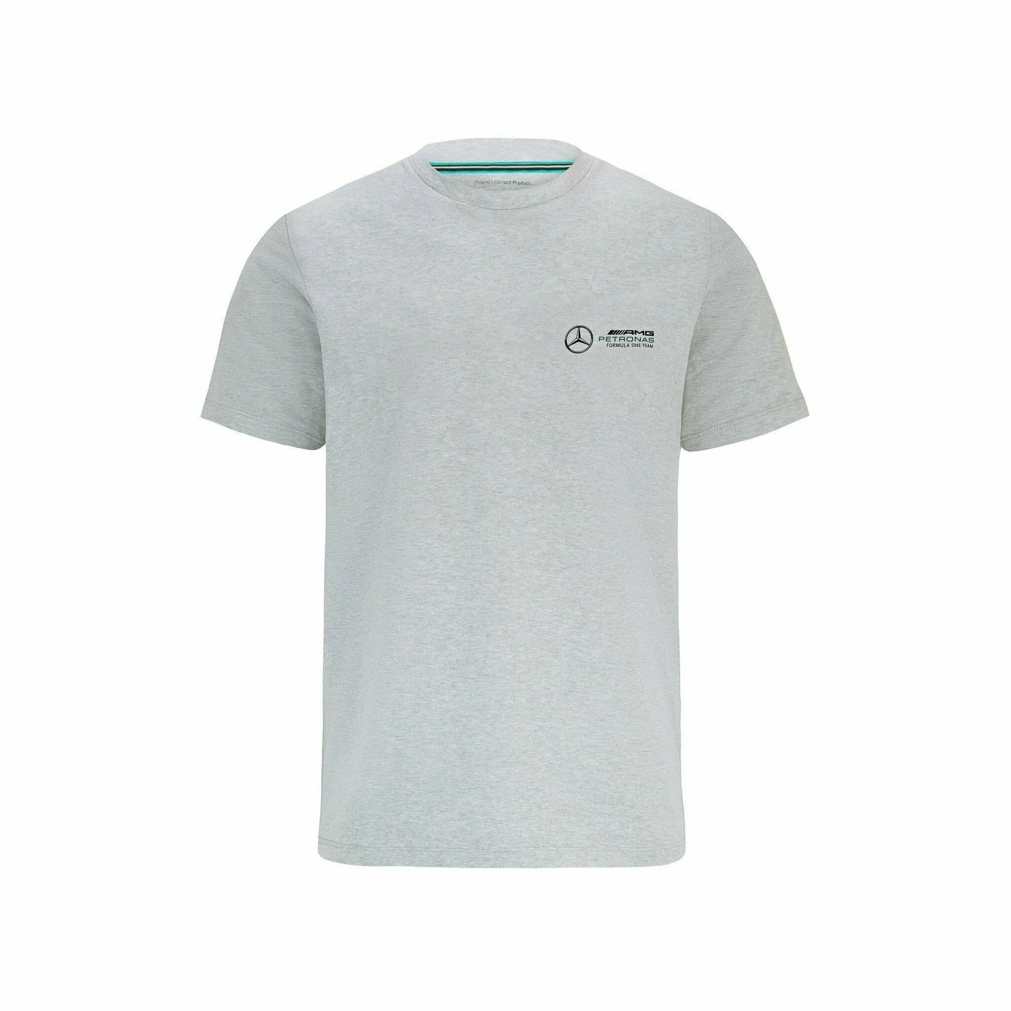 Mercedes Benz AMG Petronas F1 Unisex Small Logo T-Shirt - Black/Gray