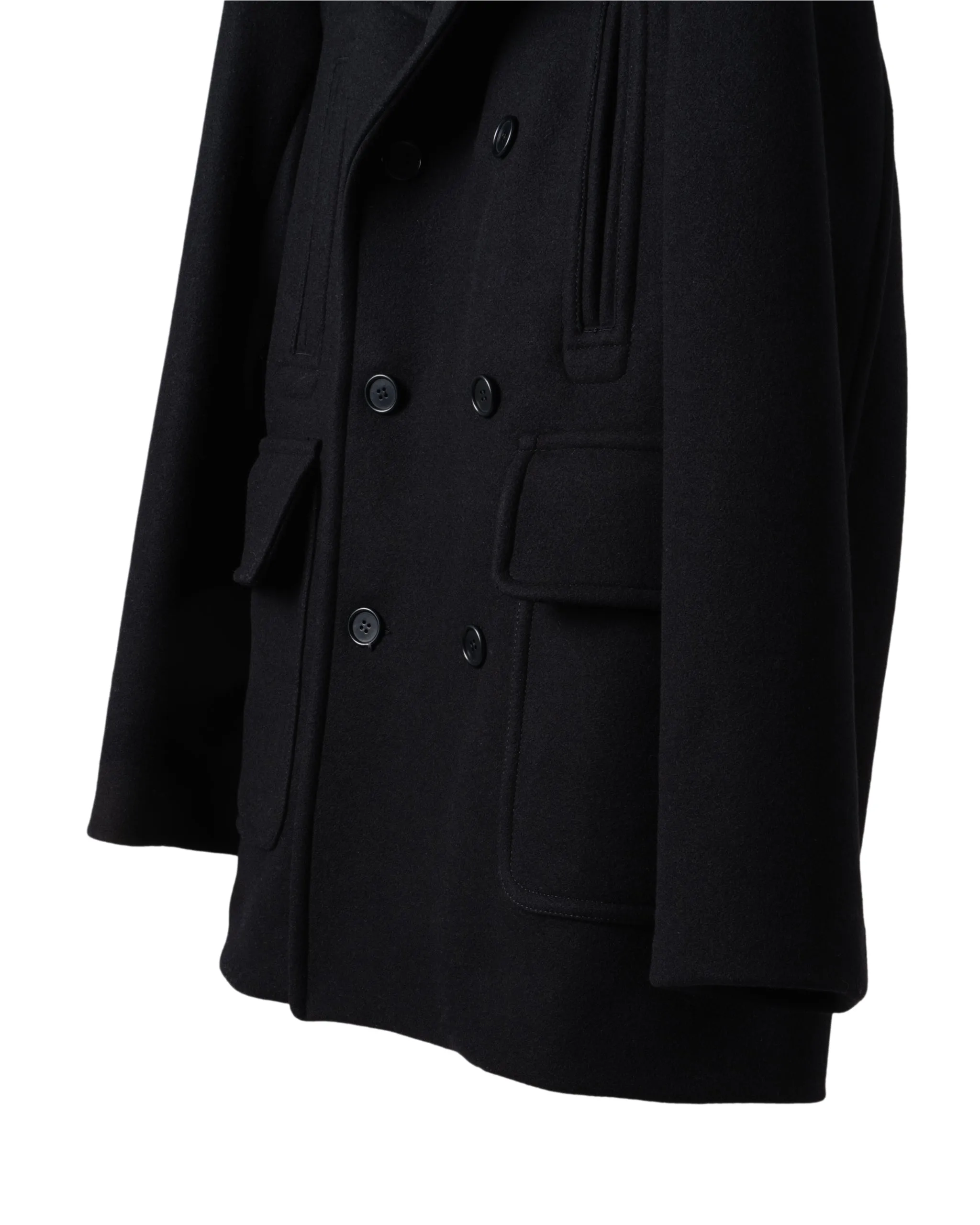 META CAMPANIA COLLECTIVE | BOILED WOOL PEACOAT JACKET