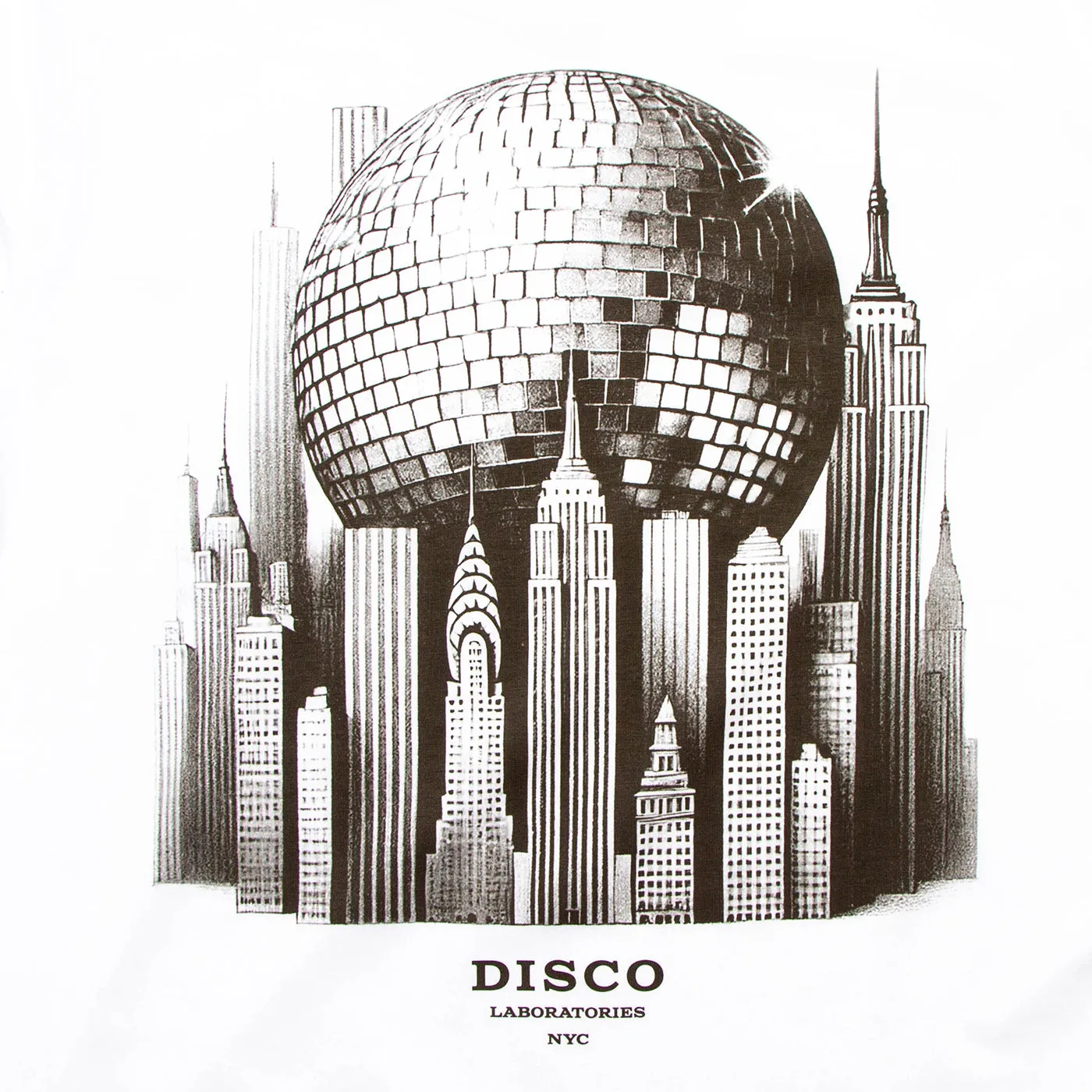 Metropolis Disco Labs NYC Back Print - Tshirt - White