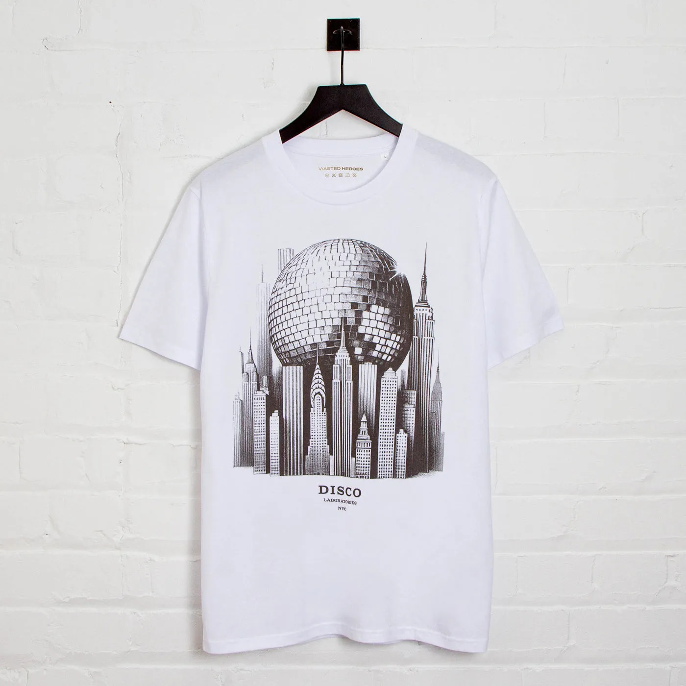 Metropolis Disco Labs NYC Back Print - Tshirt - White