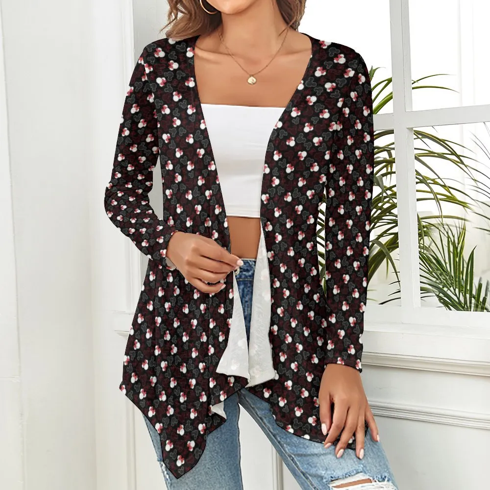 Mickey And Minnie Dots Women's Short Cardigan