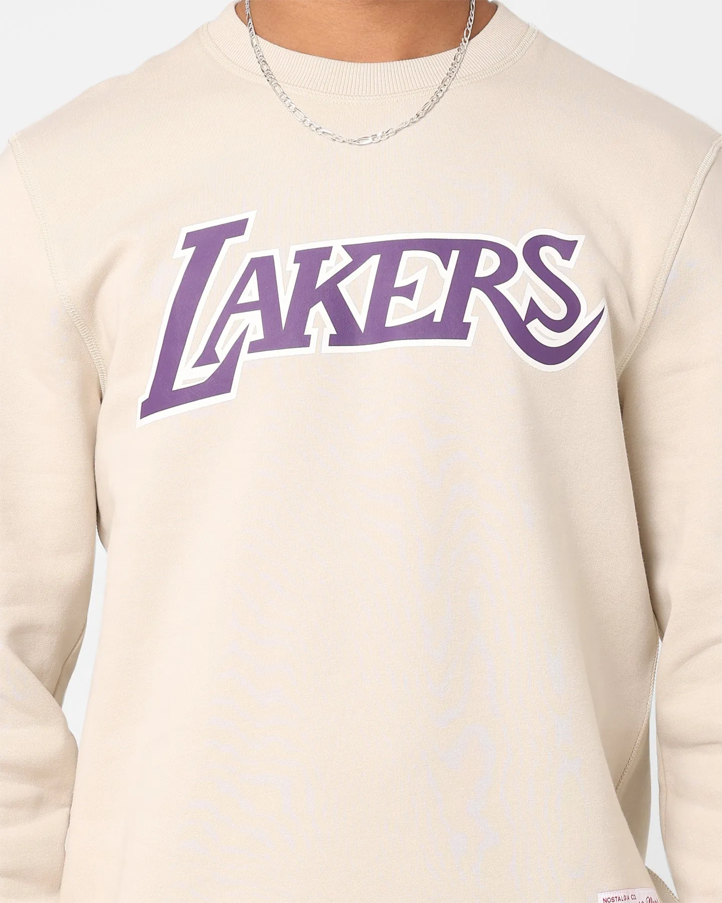 Mitchell & Ness Los Angeles Lakers Basic Team Logo Crewneck Clay