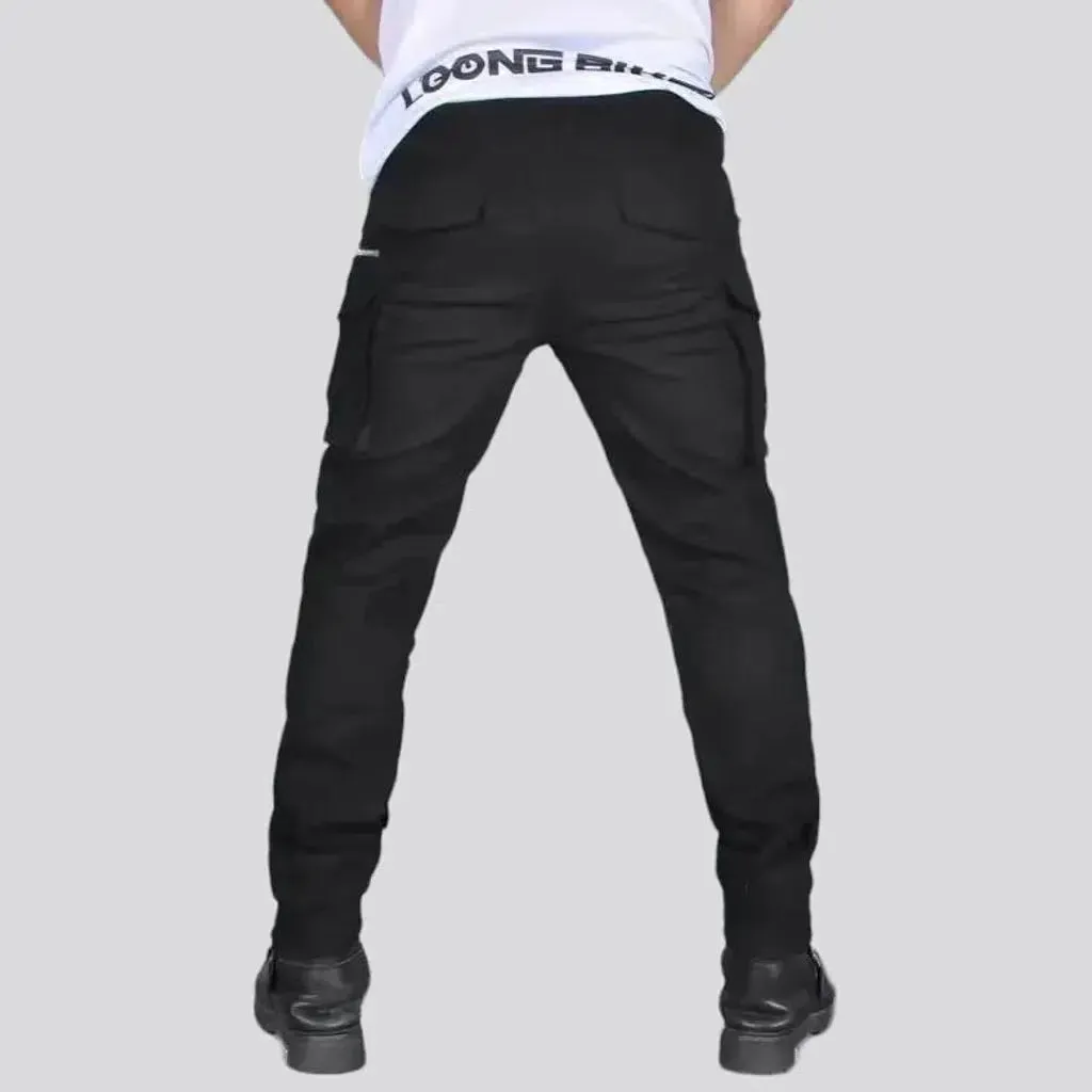 Monochrome men's biker jeans