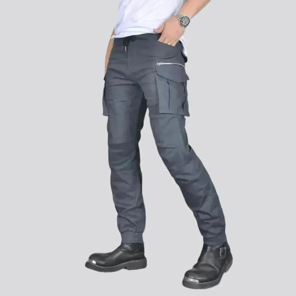 Monochrome men's biker jeans