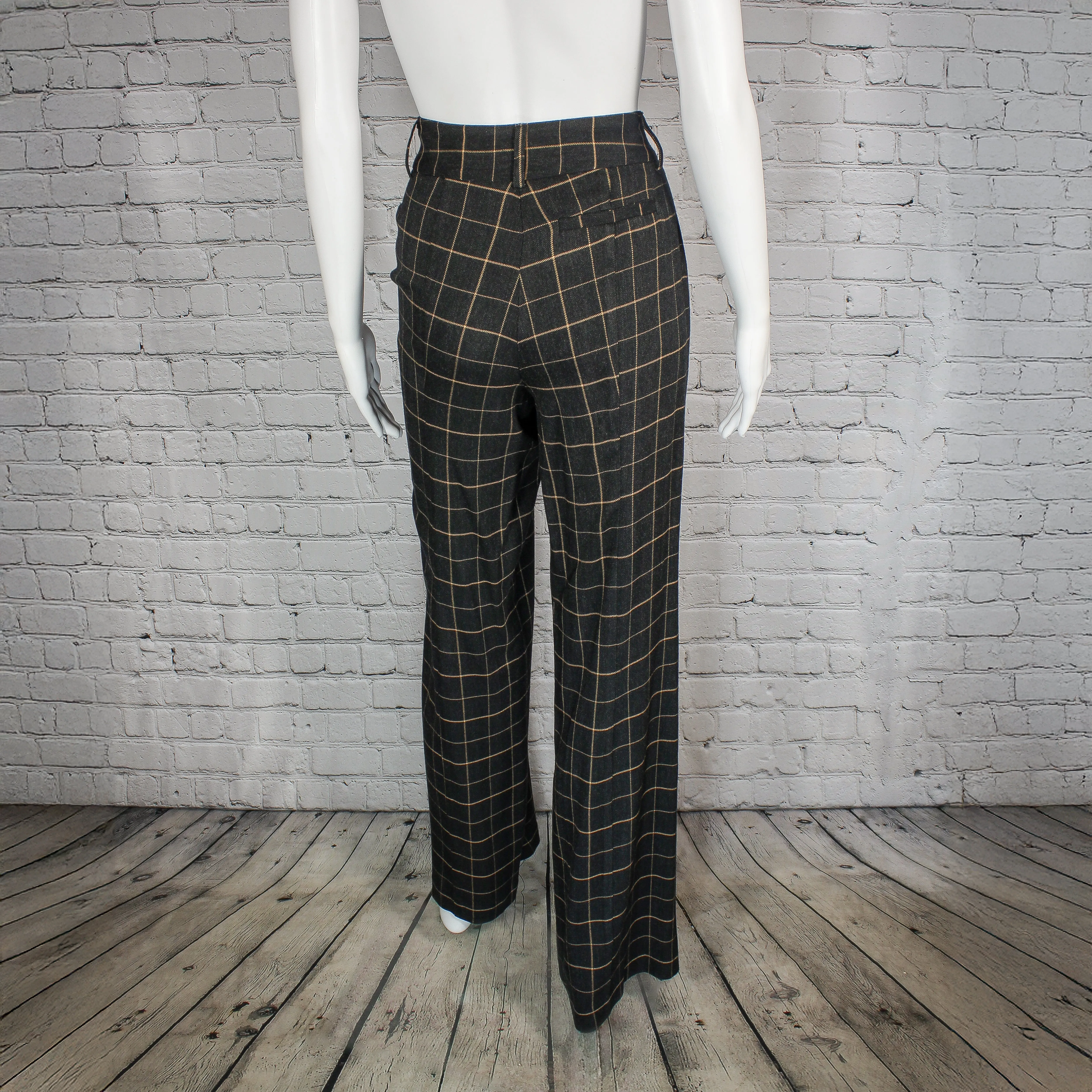 NEW! Juliette Pant in Black with Tan Windowpane Check by Drew