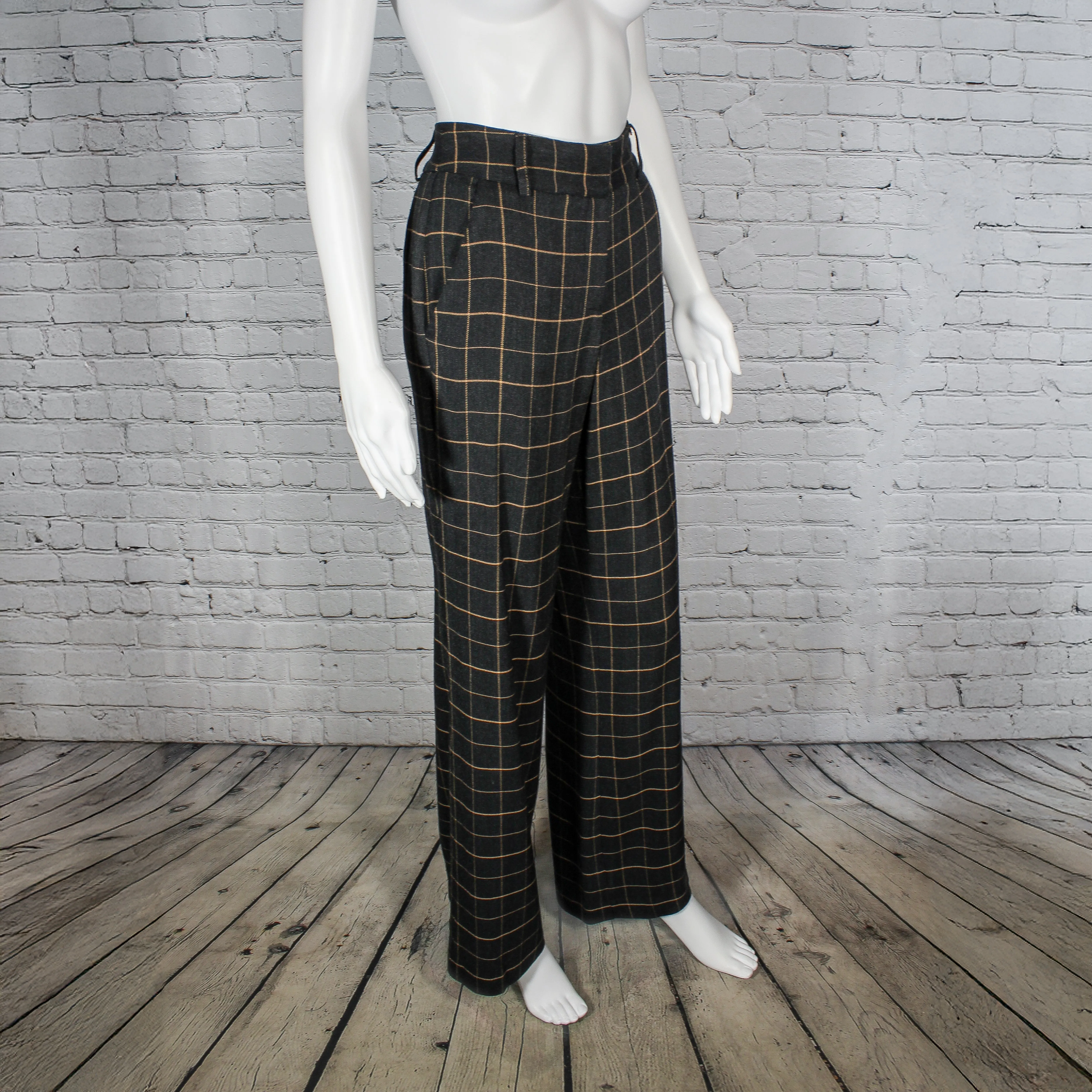 NEW! Juliette Pant in Black with Tan Windowpane Check by Drew