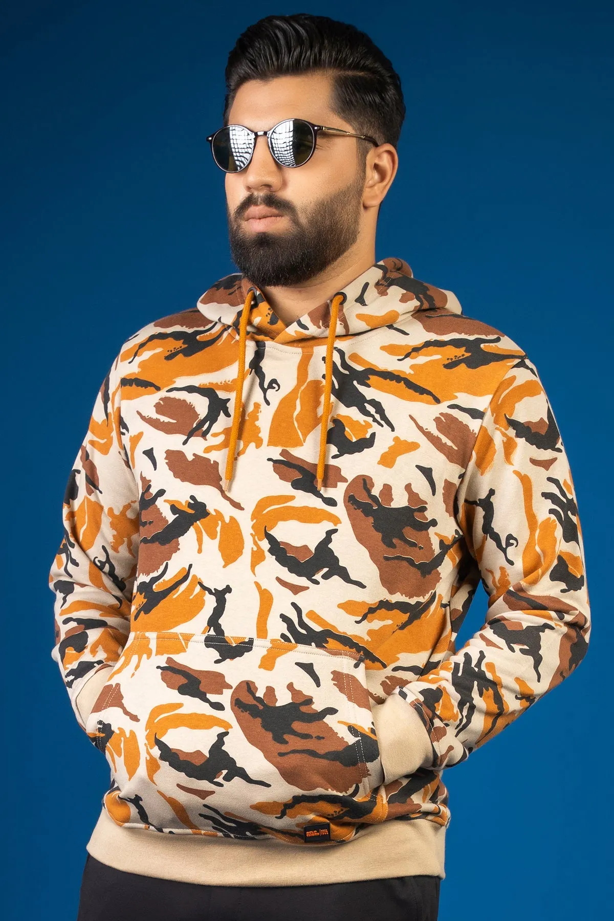 Nomad & Orange Camo Pullover Hoodie (Plus Size) - W23 - MH0065P