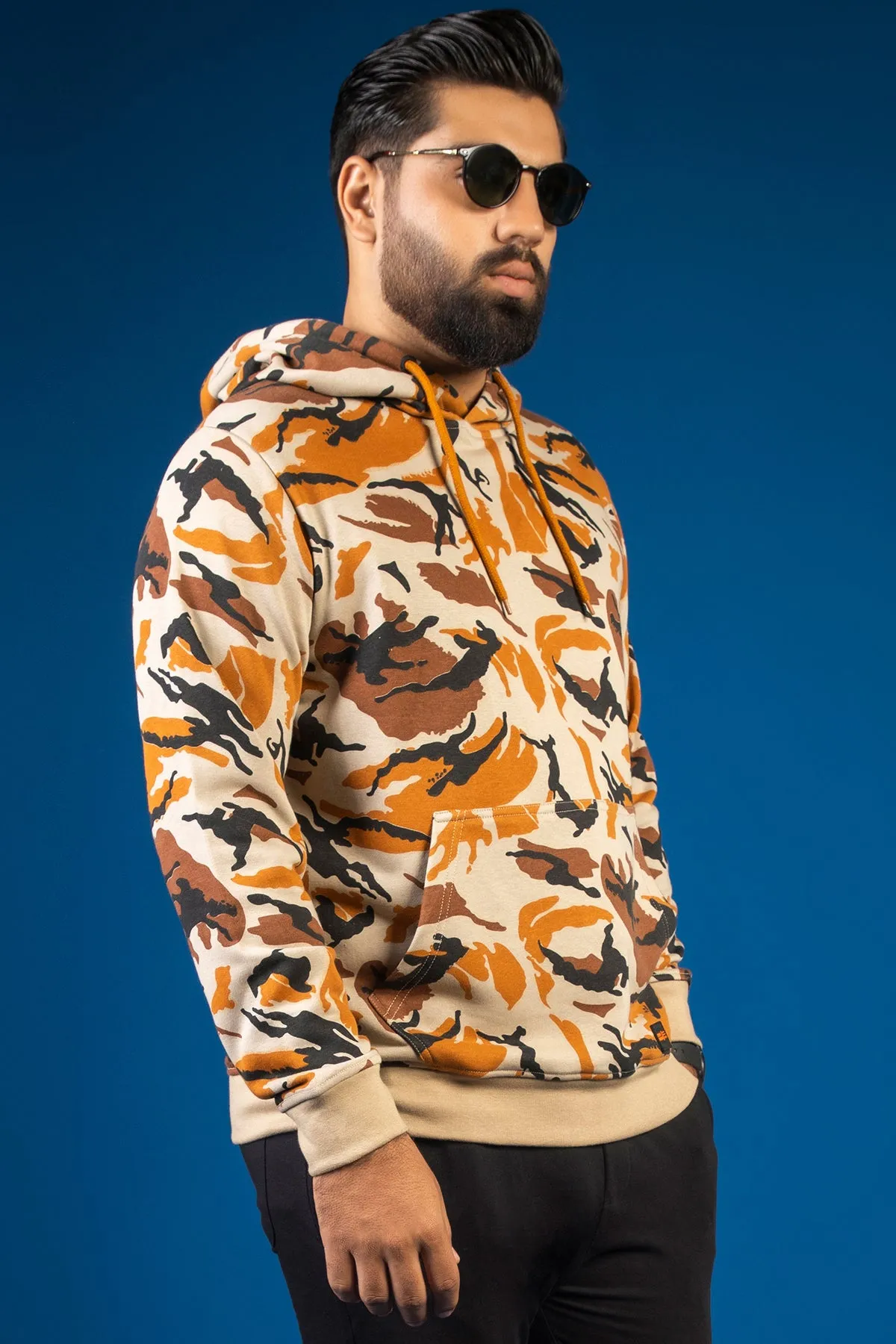 Nomad & Orange Camo Pullover Hoodie (Plus Size) - W23 - MH0065P