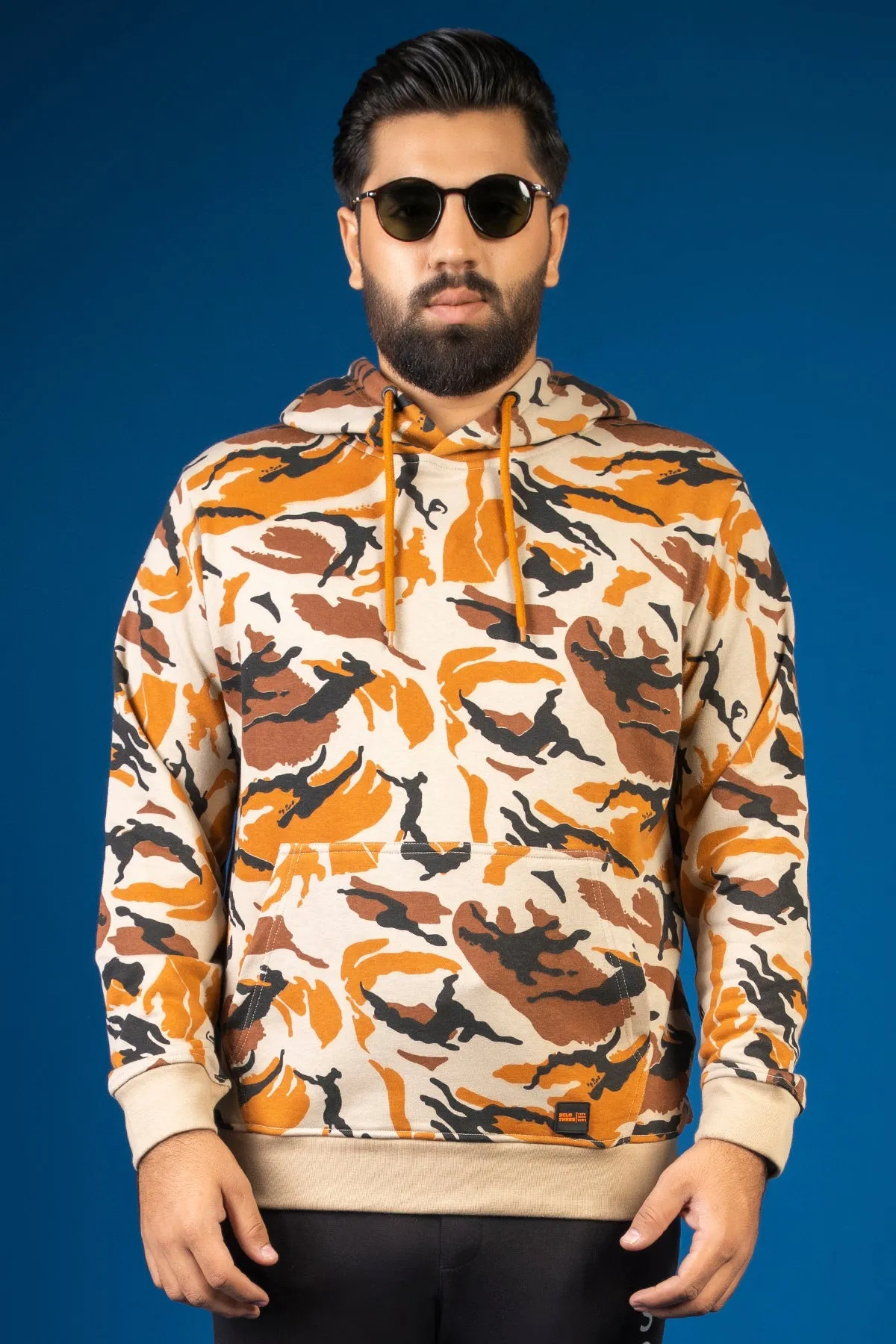 Nomad & Orange Camo Pullover Hoodie (Plus Size) - W23 - MH0065P