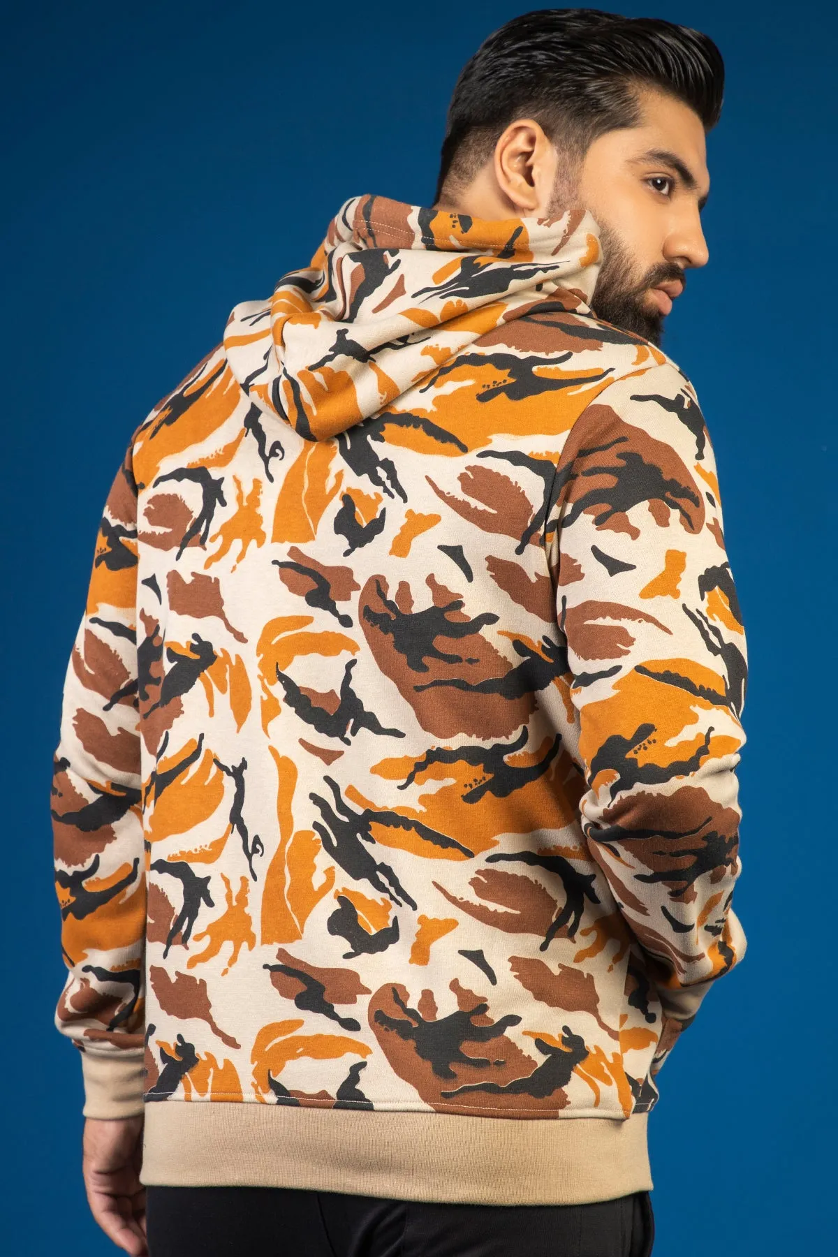 Nomad & Orange Camo Pullover Hoodie (Plus Size) - W23 - MH0065P