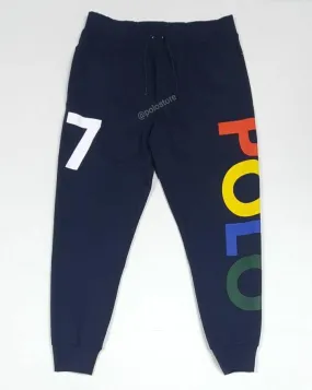 Nwt Polo Ralph Lauren Navy Polo 67 Spellout Joggers