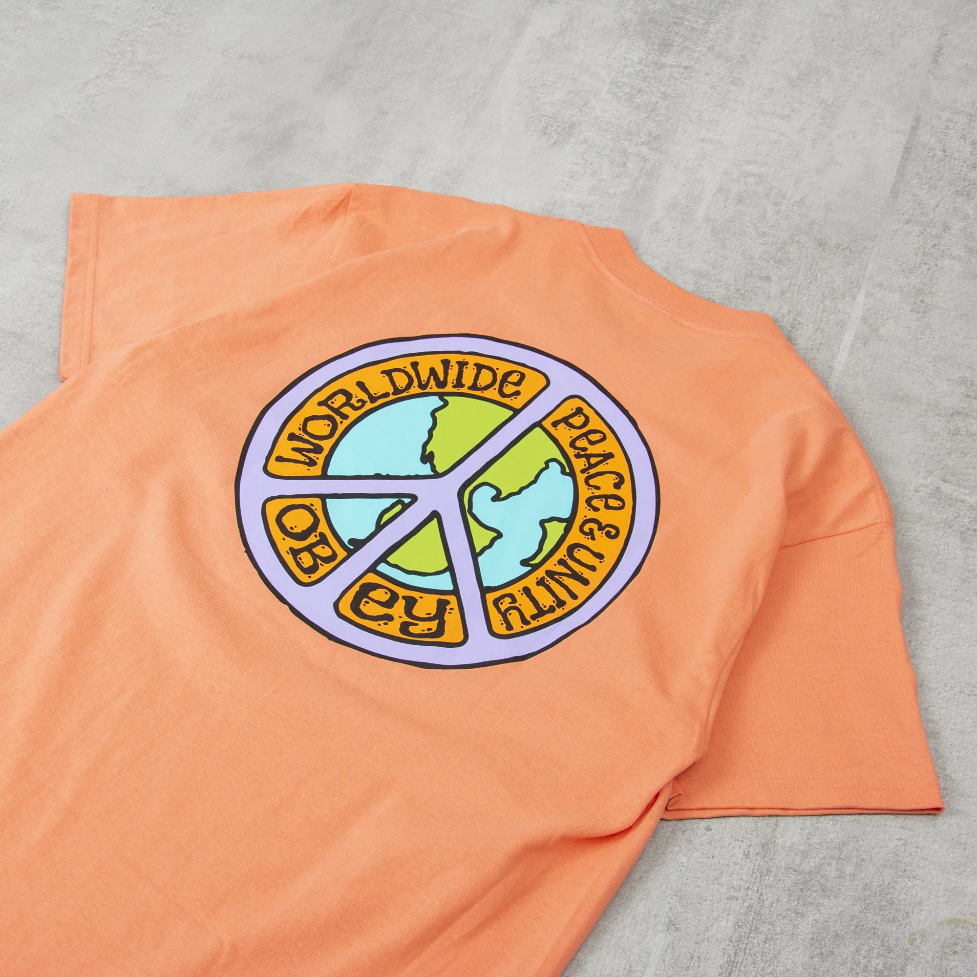 Obey Peace And Unit Tee - Citrus