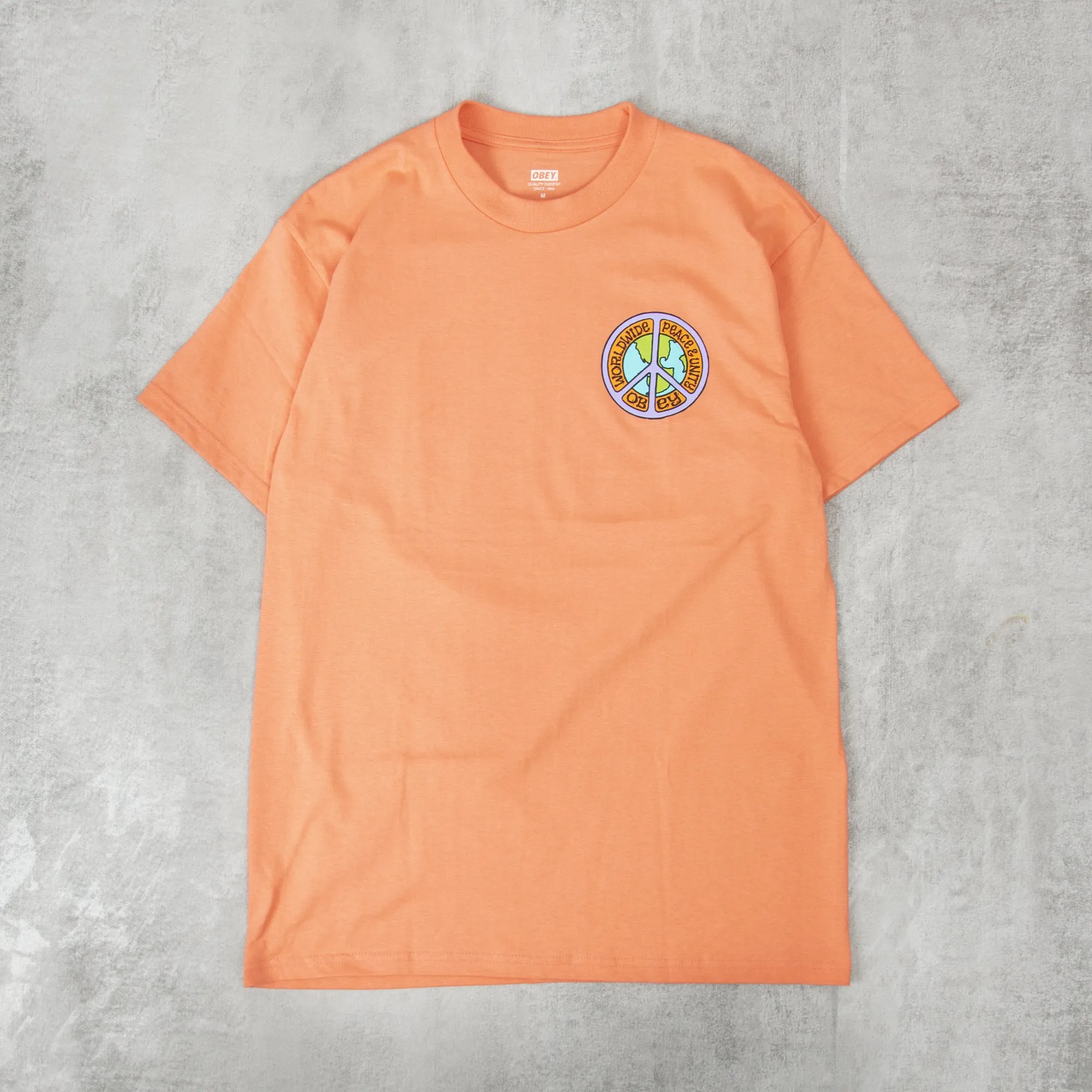 Obey Peace And Unit Tee - Citrus