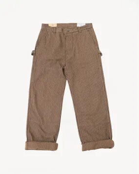 Ortega Pant Herringbone Dobby - Brown