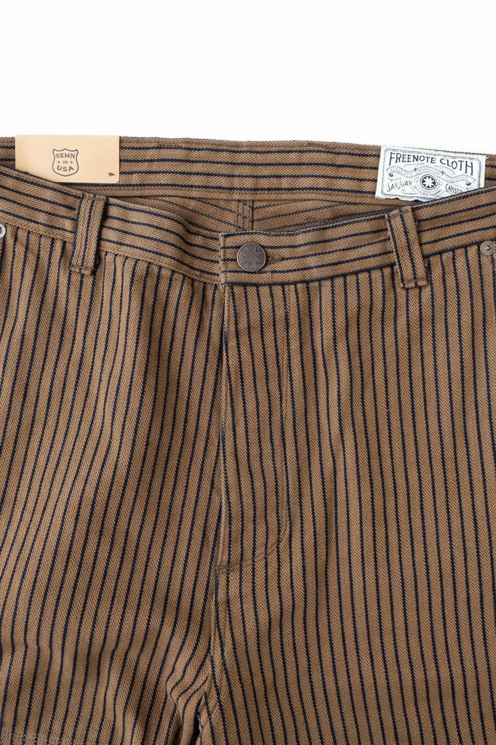 Ortega Pant Herringbone Dobby - Brown