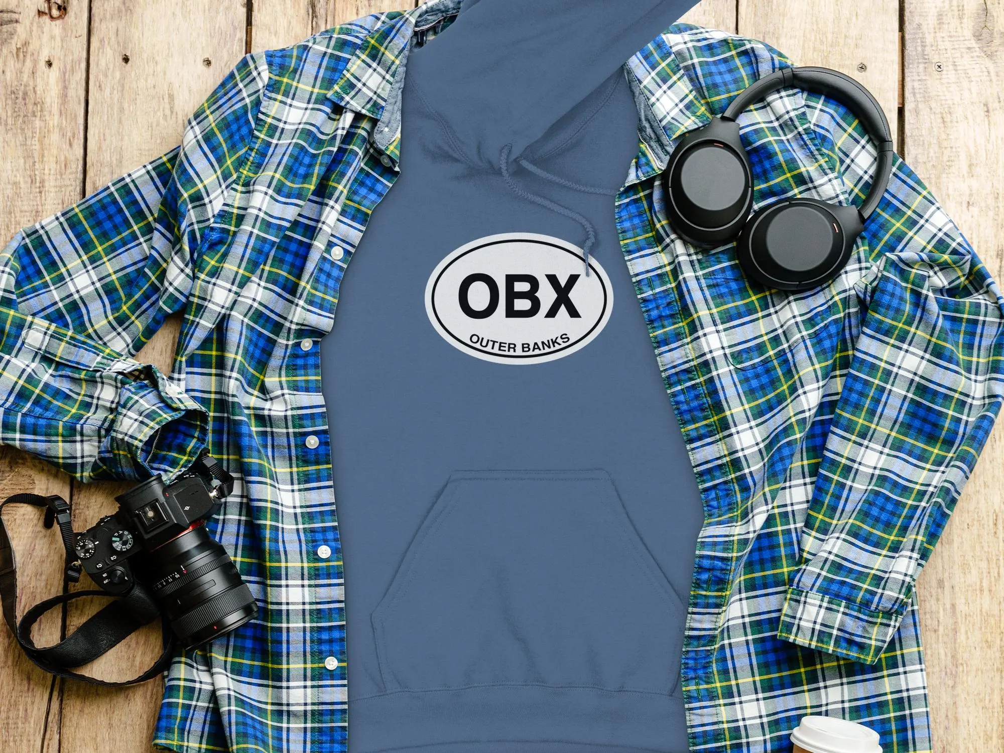 Outer Banks Mens Hoodie - Coastal Comfort for OBX Explorers