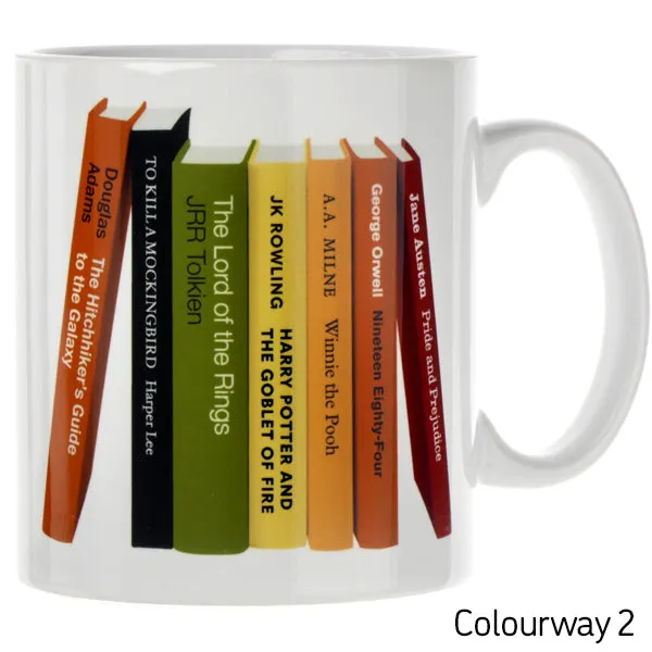 Personalised Bookshelf Mug