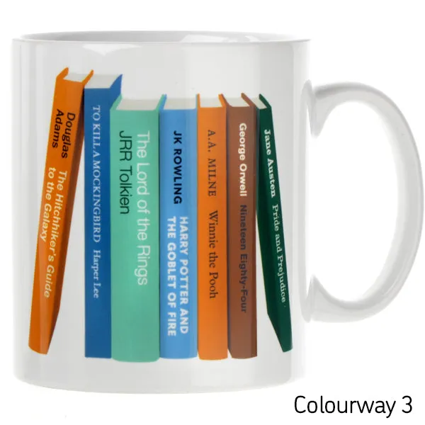 Personalised Bookshelf Mug