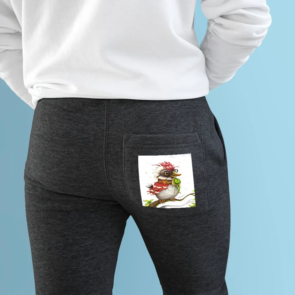 Pete the Sweet Little Bird Premium Fleece Joggers