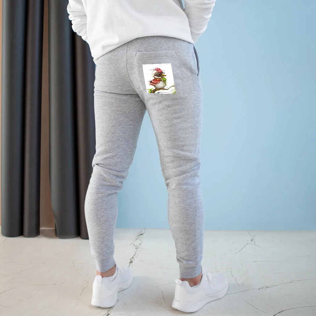 Pete the Sweet Little Bird Premium Fleece Joggers