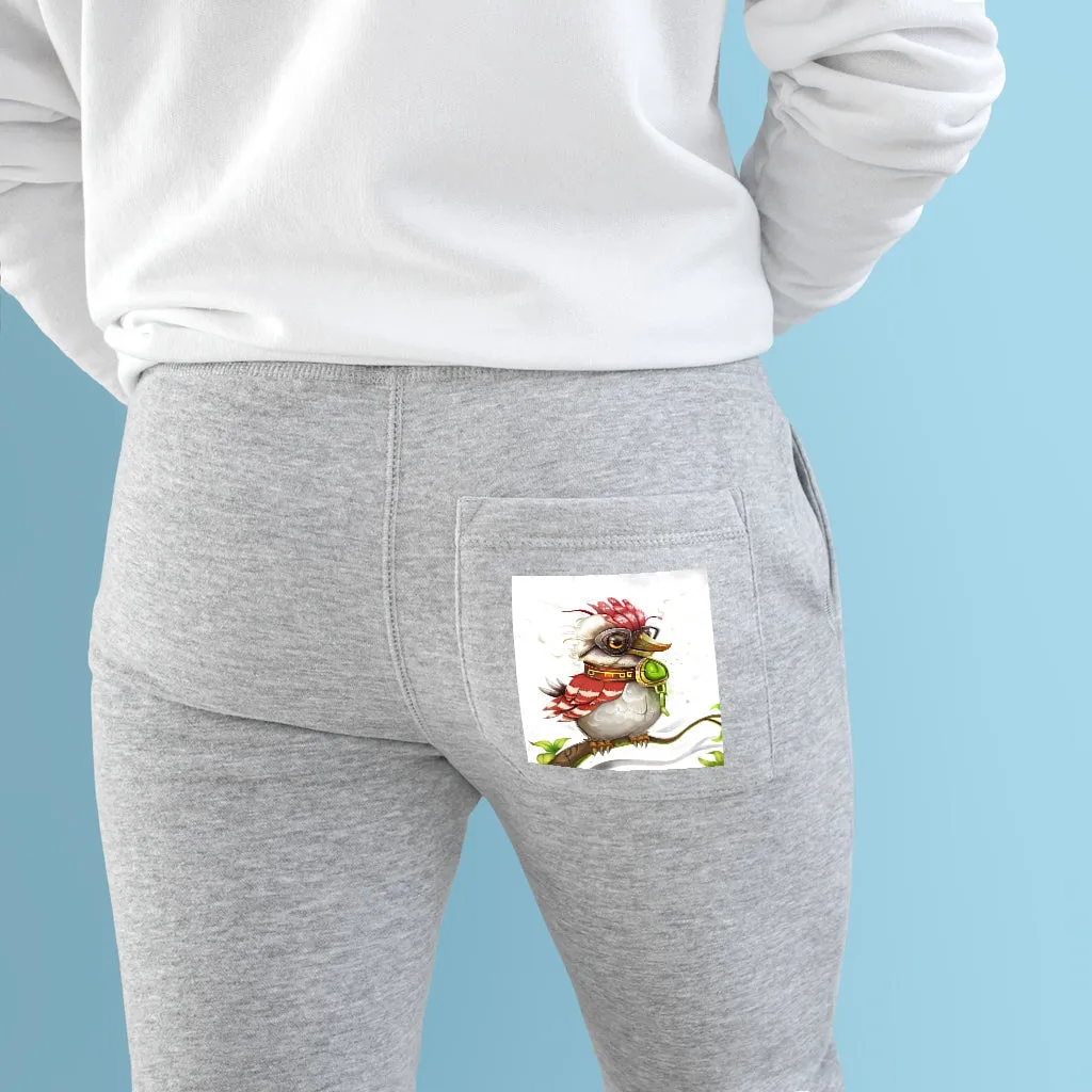 Pete the Sweet Little Bird Premium Fleece Joggers