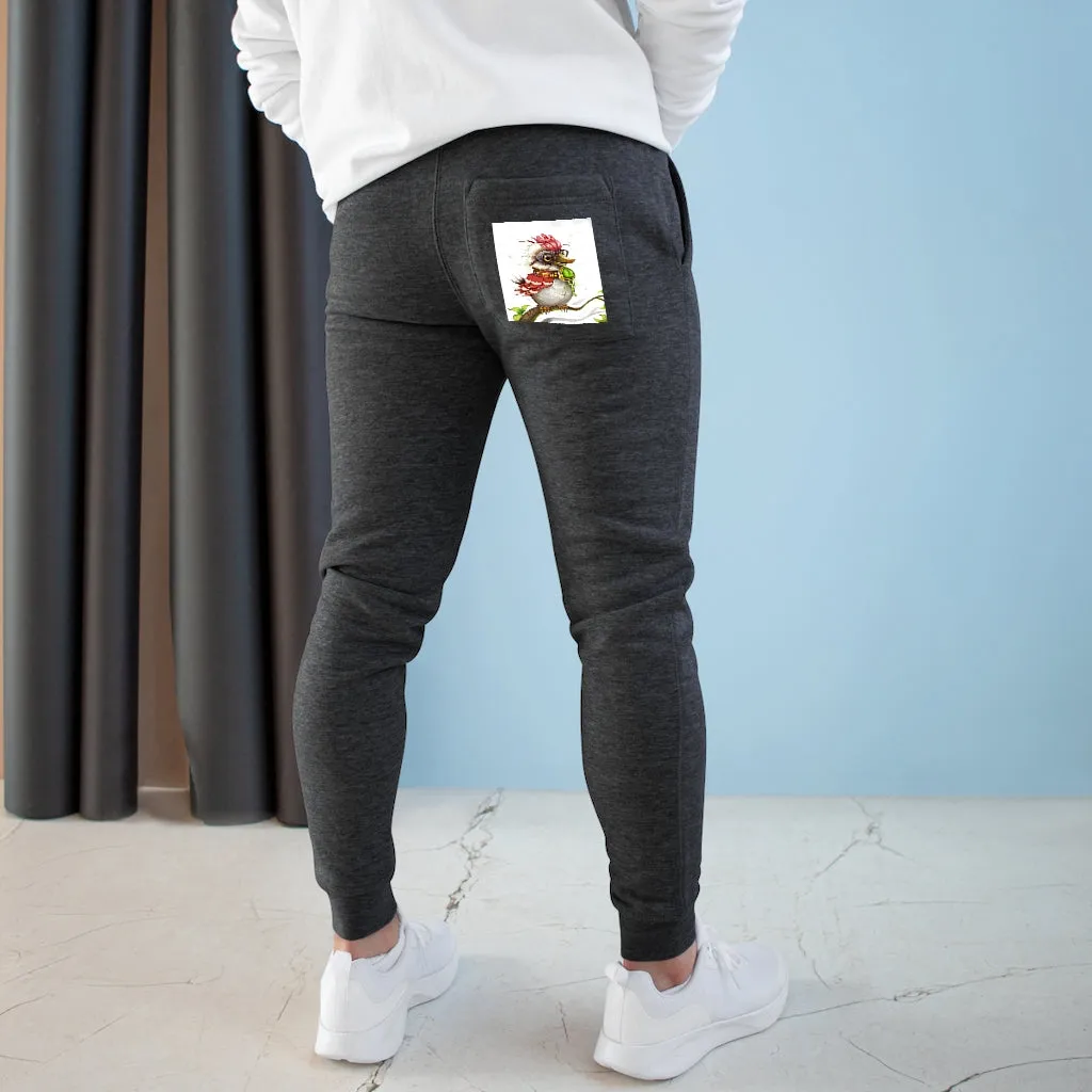 Pete the Sweet Little Bird Premium Fleece Joggers