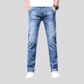 Polished men's thin jeans