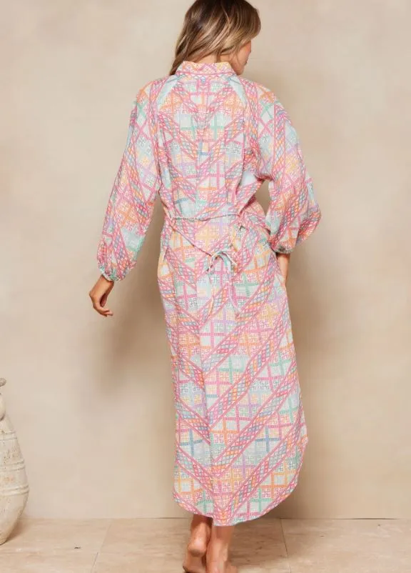 POMONA LORENA MAXI SHIRT DRESS