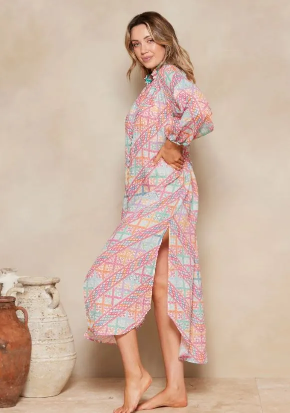 POMONA LORENA MAXI SHIRT DRESS