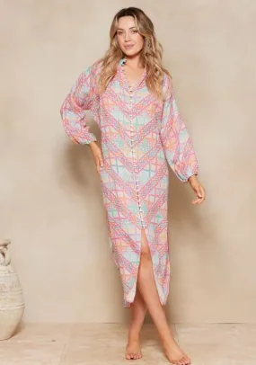 POMONA LORENA MAXI SHIRT DRESS