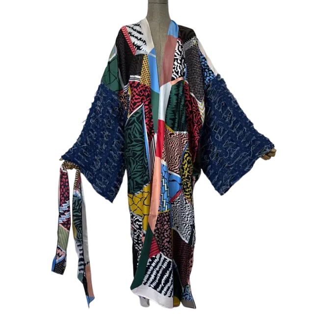 Pre Order: Chic Abstract Kimono Cardigan - WINI