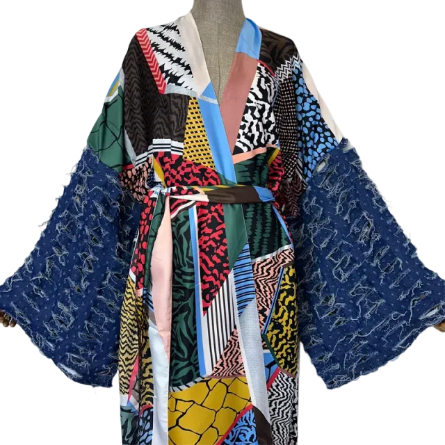 Pre Order: Chic Abstract Kimono Cardigan - WINI