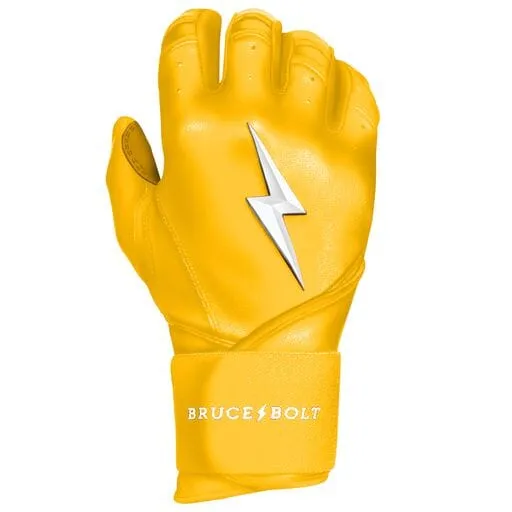 PREMIUM PRO Long Cuff Batting Gloves | YELLOW