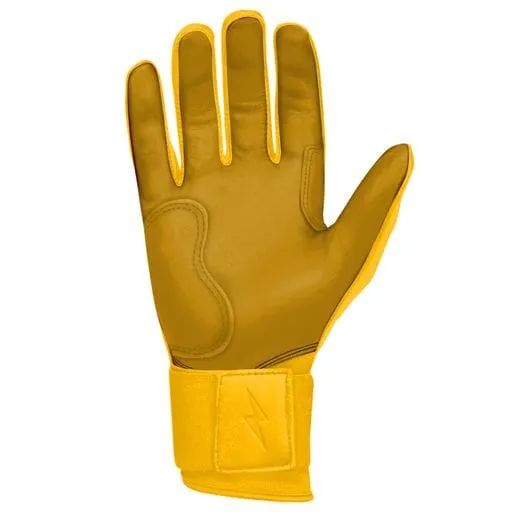 PREMIUM PRO Long Cuff Batting Gloves | YELLOW