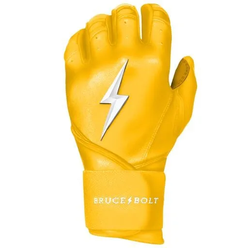 PREMIUM PRO Long Cuff Batting Gloves | YELLOW