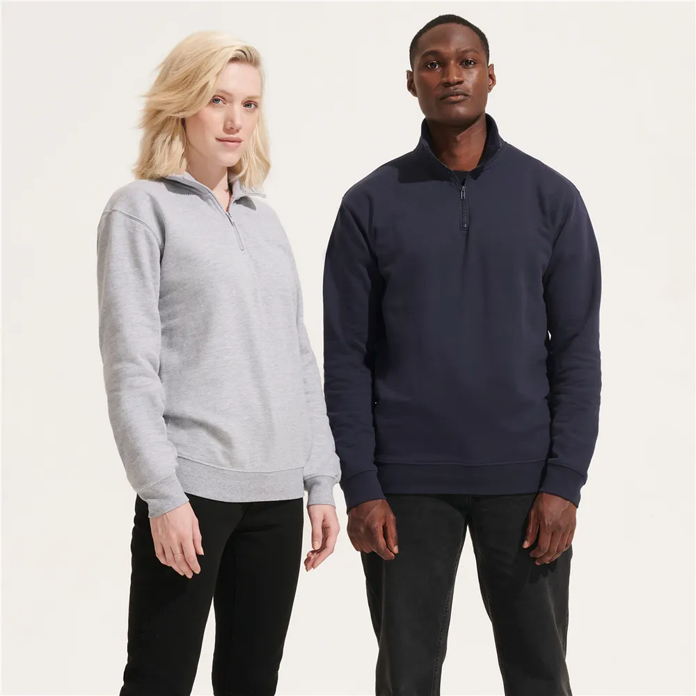 Premium Unisex Zip-Neck Pullover