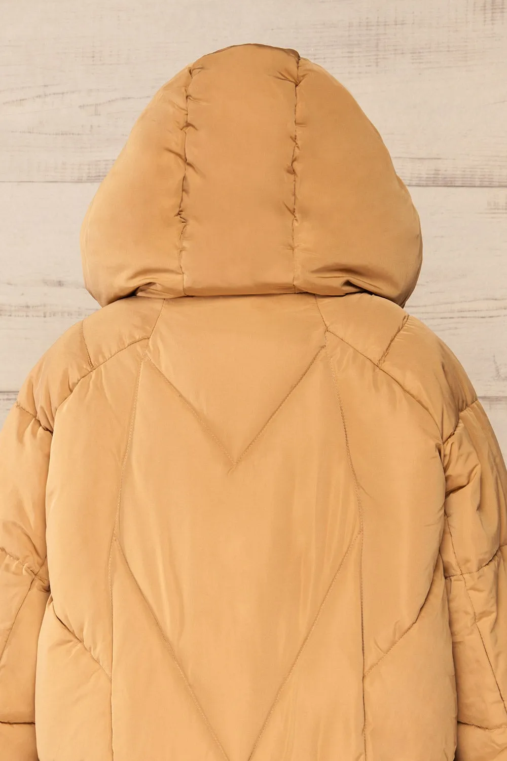 Reda Beige | Short Puffer Coat