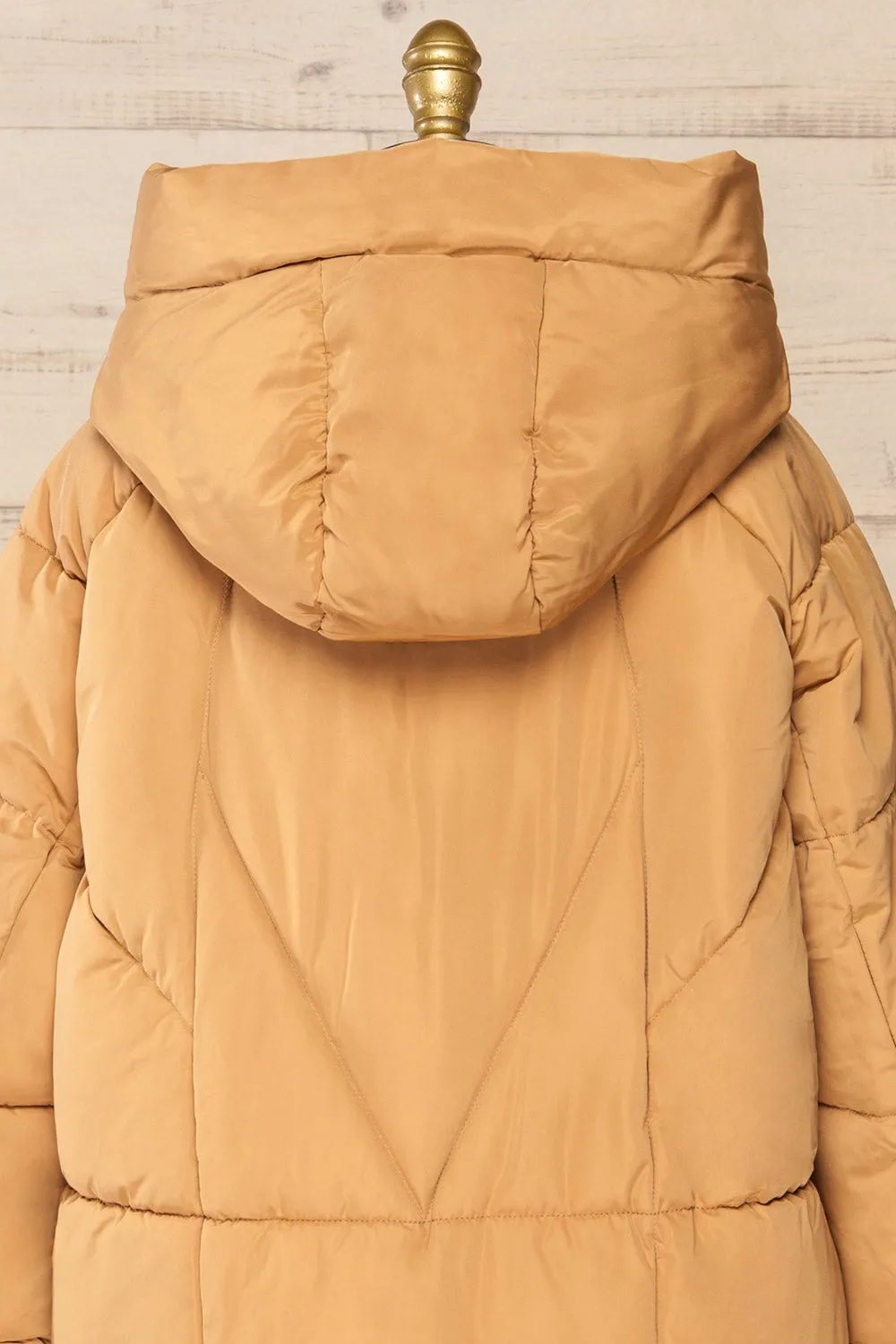 Reda Beige | Short Puffer Coat